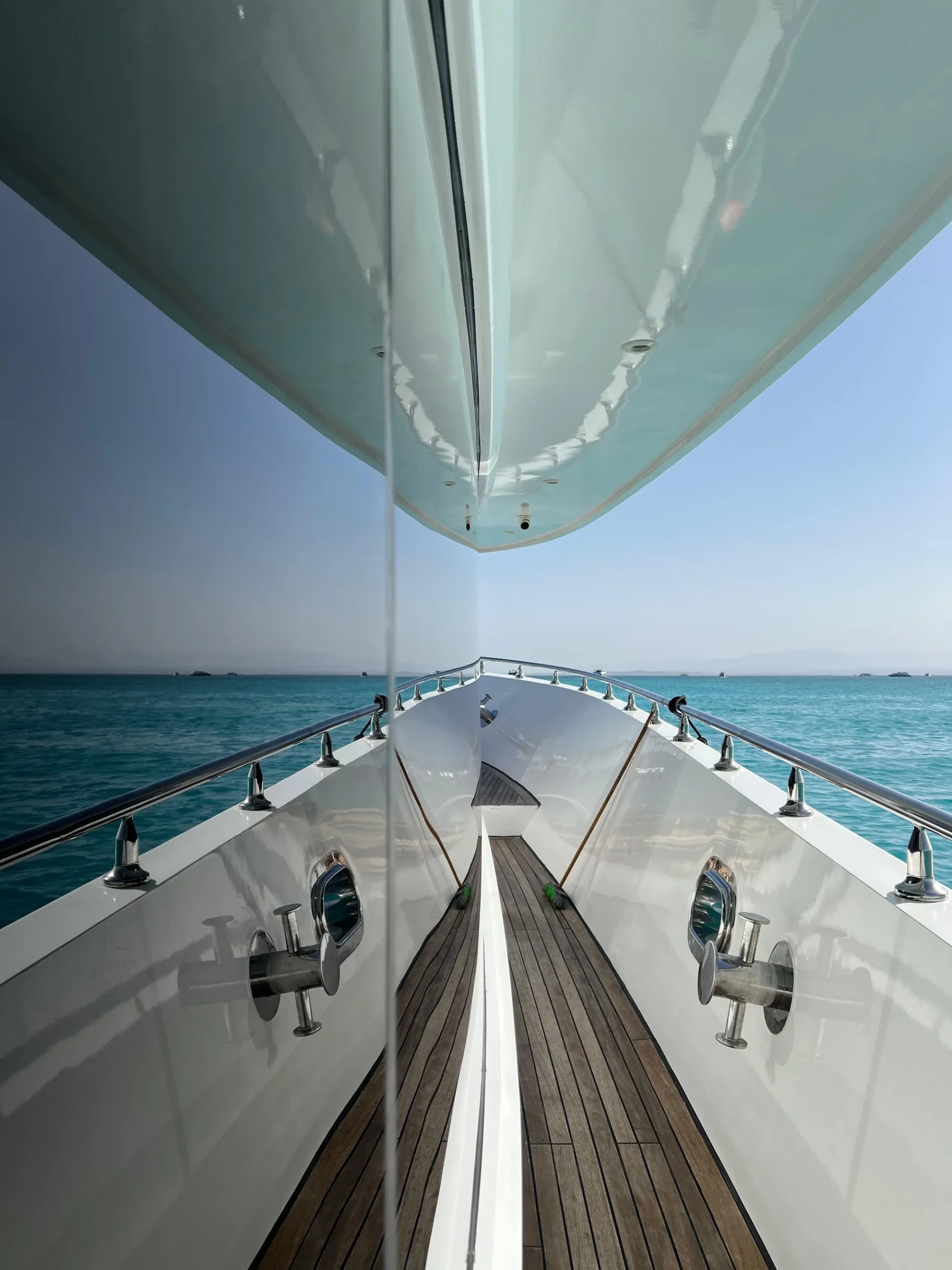 On deck, crossing the Red Sea